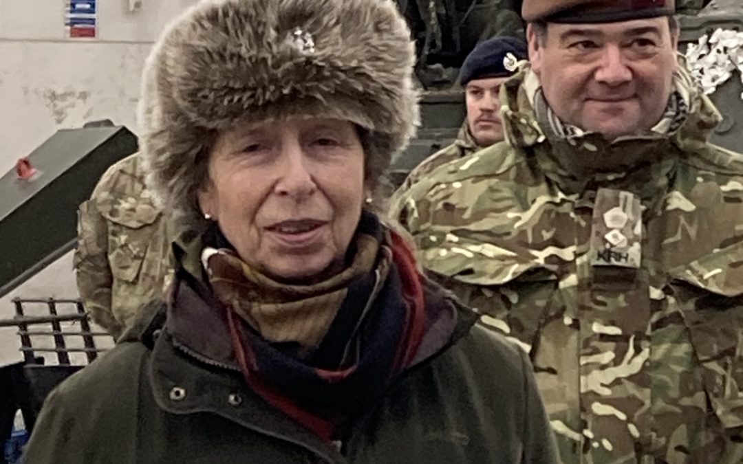HRH The Princess Royal Visits the KRH Battlegroup in Estonia
