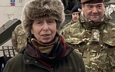 HRH The Princess Royal Visits the KRH Battlegroup in Estonia